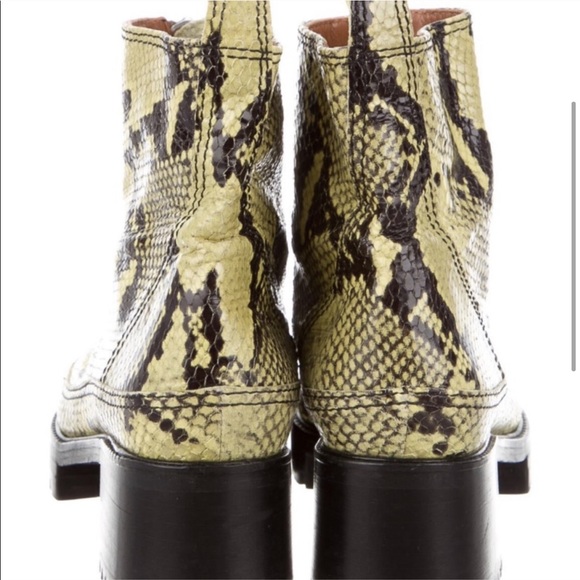 amazing NICOLE SALDANA python ankle boots size 9.5 - Picture 3 of 5